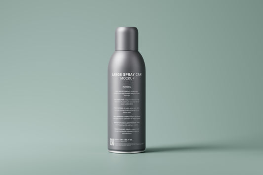 a bottle of hair product on a green background